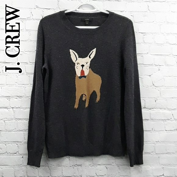 J. Crew Sweaters - J. CREW French Bulldog Cute Sweater Size Medium